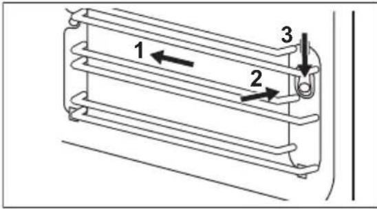 AEG OK8NW00MB - Installazione dei supporti ripiano - 1