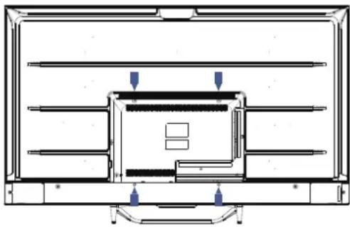 HAIER H43Q81FUX - VORBEREITEN DES FERNSEHGERÄTS FÜR DIE WANDMONTAGE - 1