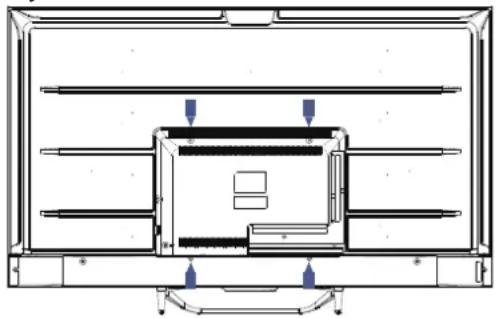 HAIER H43Q81FUX - ПОДГОТОВКА LED-ТЕЛЕВИЗОРА К УСТАНОВКЕ НА СТЕНУ - 1