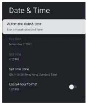 HAIER H43Q81FUX - DATE &amp; TIME (DATO OG TID) - 1