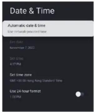HAIER H43Q81FUX - DATA ŞI ORA - 1