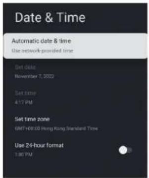 HAIER H43Q81FUX - DATE&amp;TIME - 1