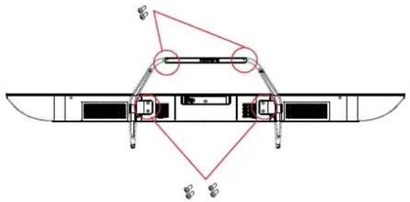 HAIER H43Q81FUX - ATTACHING THE STAND - 1