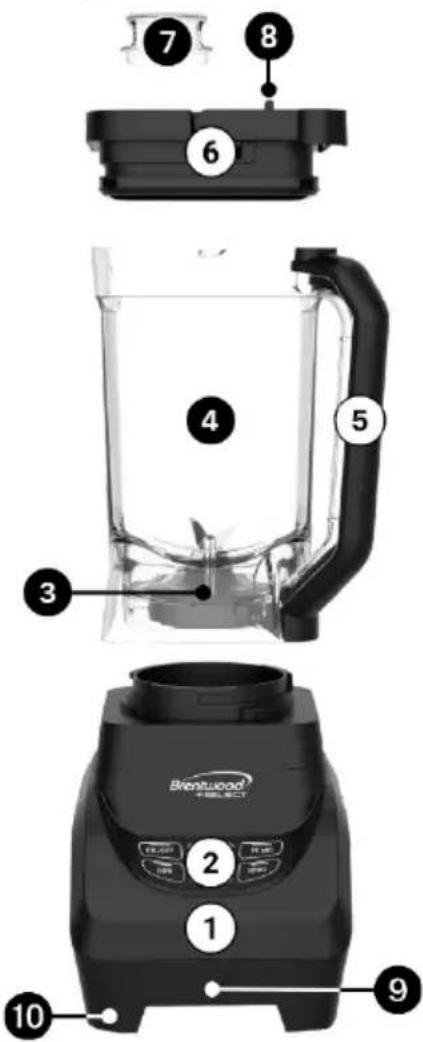 Brentwood JBS-1000BK - PARTES - 1