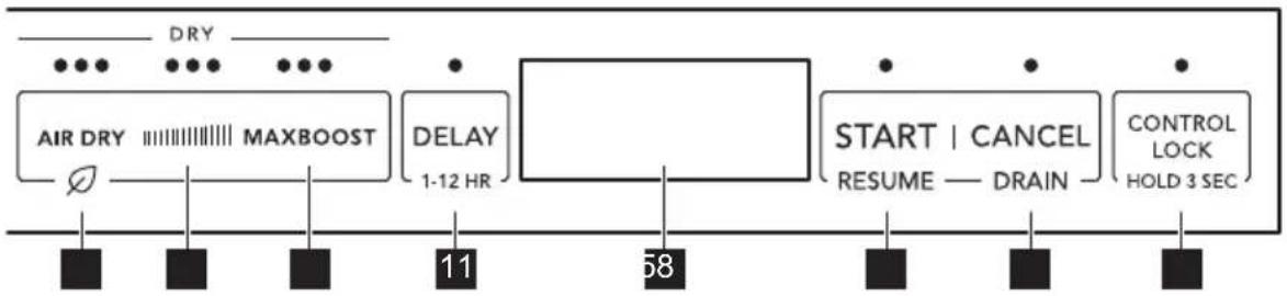 FRIGIDAIRE GDSP4735AF - Panneau de commande - 2
