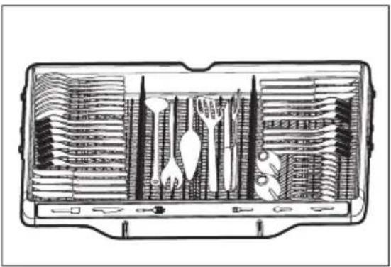 FRIGIDAIRE GDSP4735AF - Chargement du panier à ustensiles - 1