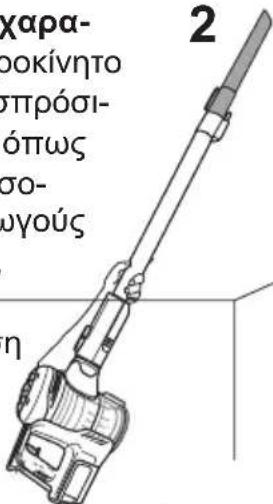 VESTFROST Aqua Plus Power VF-VM4501GS - Χρήση της ηλεκτρικής σκούπας με τη μηχανο- κίνητη κεφαλή δαπέδου. - 3