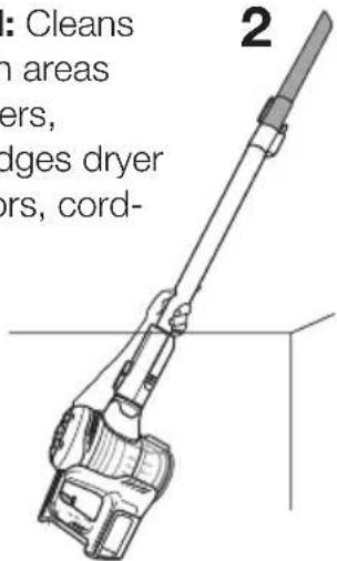VESTFROST Aqua Plus Power VF-VM4501GS - How to use cordless vacuum cleaner with motorized floor head. - 4