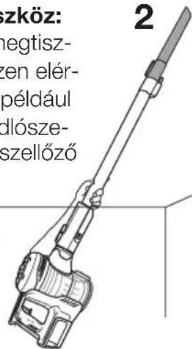 VESTFROST Aqua Plus Power VF-VM4501GS - A vezeték nélküli porszívó használata a motoros padlófejjel - 3