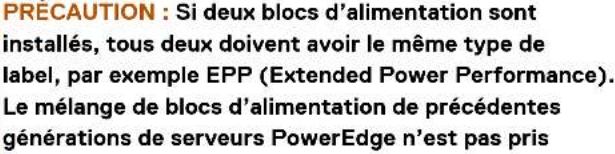 DELL PowerEdge R6715 - Codes du voyant du bloc d'alimentation - 5