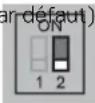 DELL PowerEdge R7725 - Paramètres du commutateur DIP - 3