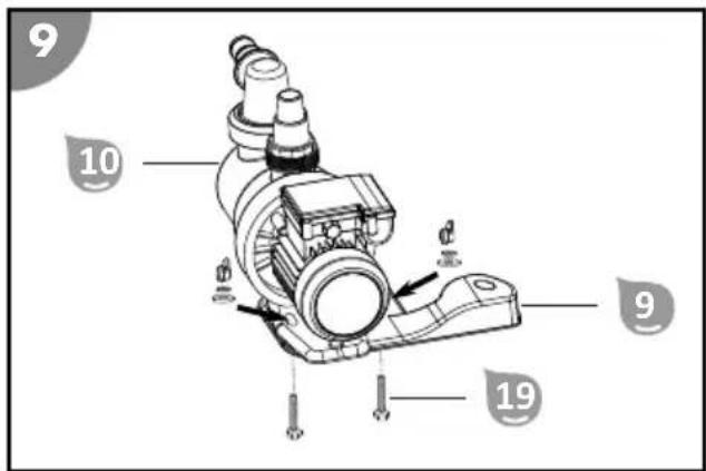 Steinbach Active Balls 50 - Mounting the pump on the base plate - 1