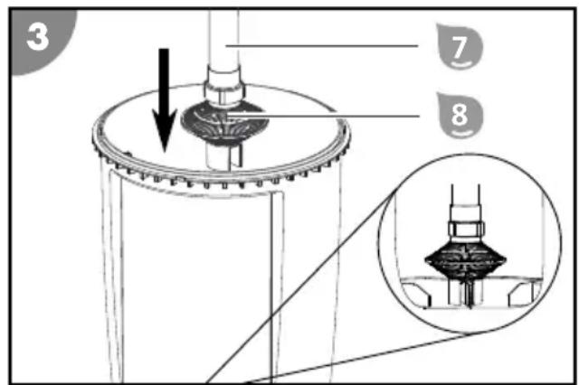 Steinbach Active Balls 50 - Preparazione del tamburo del filtro - 1