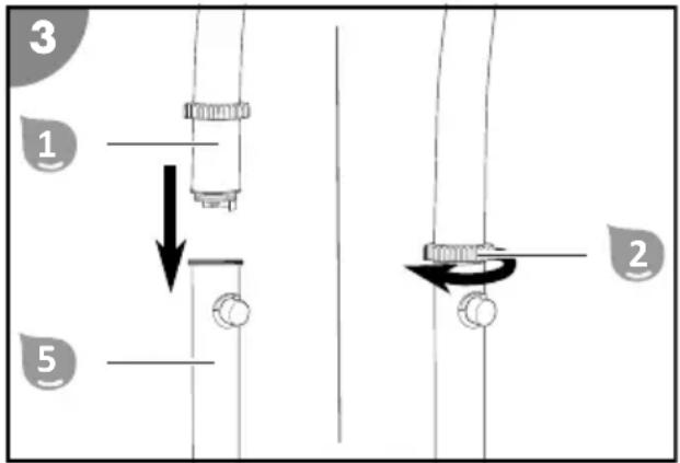 Steinbach Magic 049000 - Procédez comme suit pour assembler la douche solaire: - 2