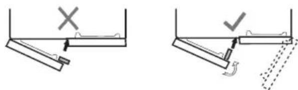 GORENJE NRM819D61X - Retrait et installation des clayettes du réfrigérateur - 2
