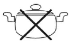 Orbegozo PIC 4000 - Do not use the following types of pots: - 1