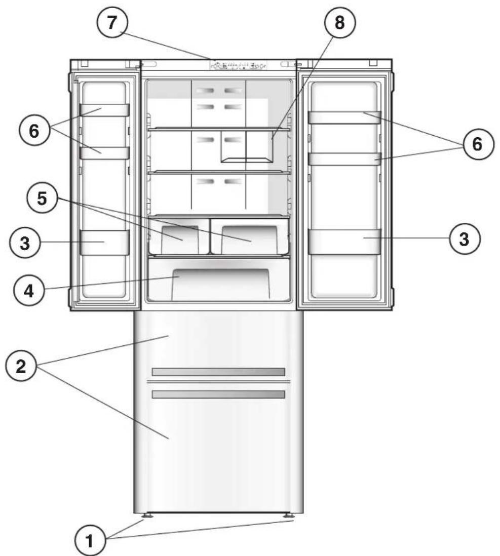 WHIRLPOOL W4D7 BC2 - Vista en conjunto - 1