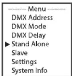 Cameo Root BAR 6 - STAND-ALONE-BETRIEBSART COLOUR PRESET - 1