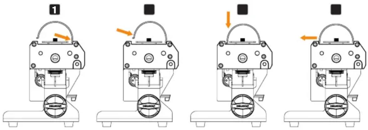Cameo Root BAR 6 - Aver cura che i bordi del filtro per tubi al neon siano correttamente inseriti nelle scanalature per evitare che il filtro possa cadere nel caso di montaggio sopratesta. - 1