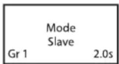 Cameo Root BAR 6 - ÉCRAN PRINCIPAL DU MODE SLAVE (ESCLAVE) - 1