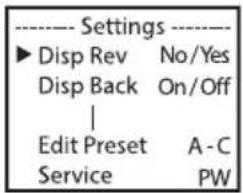 Cameo Root BAR 6 - SYSTEMEINSTELLUNGEN (Settings) - 2