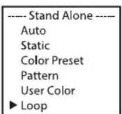 Cameo Root BAR 6 - MODE DE FONCTIONNEMENT STAND ALONE LOOP - 2