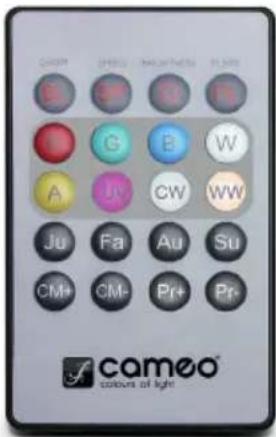 Cameo Root BAR 6 - TÉLÉCOMMANDE IR (disponible en option, référence CLPFLAT1REMOTE) - 1