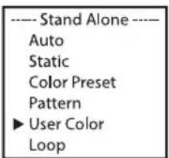 Cameo Root BAR 6 - MODE DE FONCTIONNEMENT STAND ALONE USER COLOR - 2