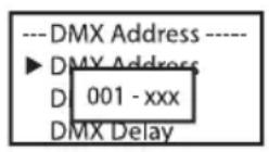 Cameo Root BAR 6 - SETTING THE DMX START ADDRESS (DMX Address) - 2