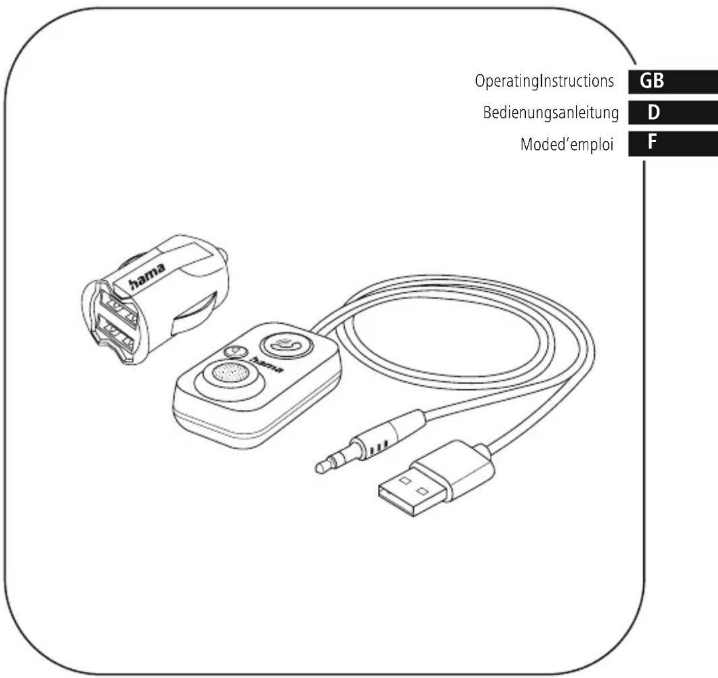 HAMA 00014167 - Bluetooth®-Freisprecheinrichtung fürKfzmitAUX-In - 1