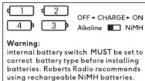 ROBERTS Rambler Uno - Fonctionnement sur batterie (Alcaline) - 3