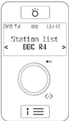 ROBERTS Rambler Uno - C - Sélection d'une station de radio DAB - 1