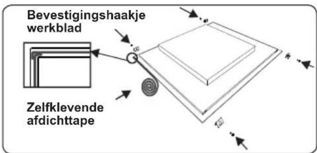 SHARP KH-6I35NS0I-FR - INSTALLATIE VAN DE KOOKPLAAT - 3