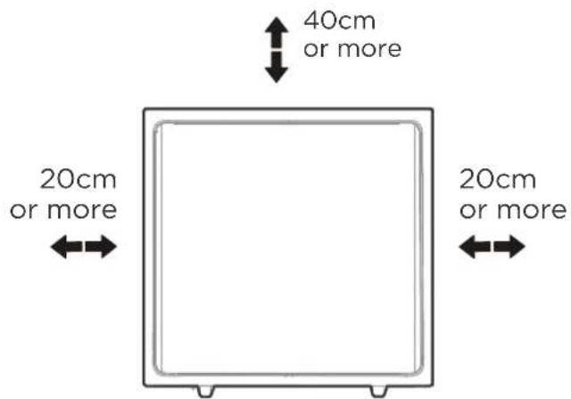 COMFEE MDDA-30DEN7-SD - Positioning the unit - 1