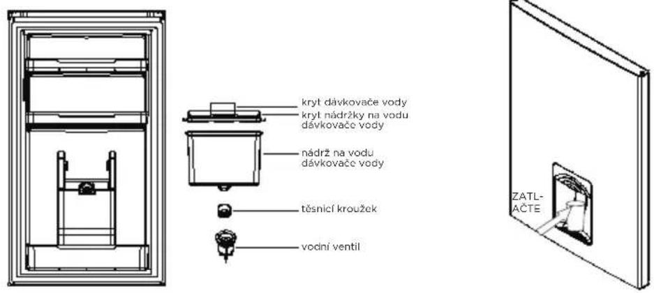 MIDEA MDRB380FGE02A - Použití dávkovače vody (volitelné) - 1