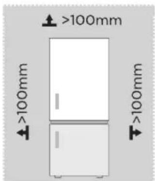 MIDEA MDRB380FGE02A - Përmasat dhe Hapësirat - 1