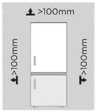 MIDEA MDRB380FGE02A - Dimensões e espaços - 1