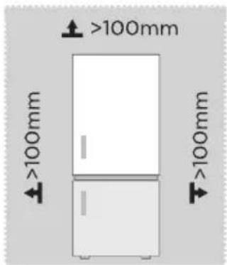 MIDEA MDRB380FGE02A - Размери и Отстояния - 1