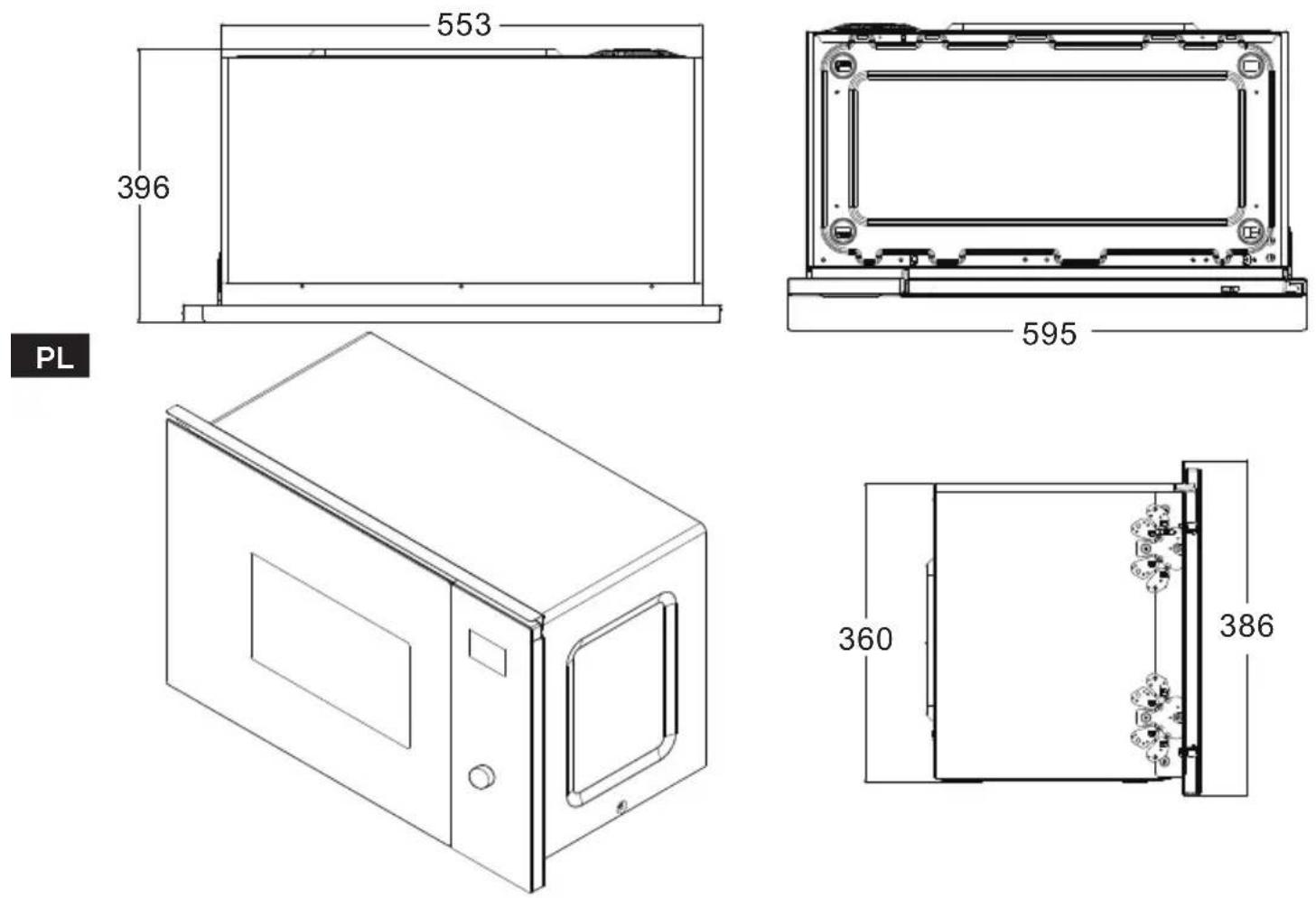 MIDEA MBMTG925E-BK - Instrukcje montażu - 1