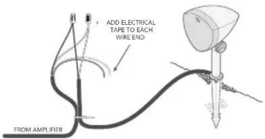 DEFINITIVE TECHNOLOGY Dymension Outdoor LS-100 - Using 4-Conductor Direct-Burial Wire - 1