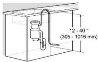 LG LDNPH753D - Height of the Drain Hose - 1