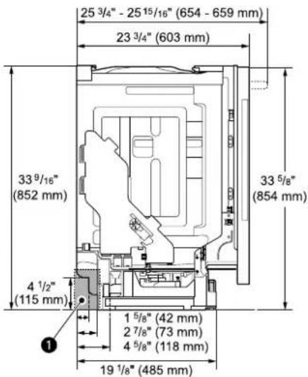 LG LDNPH753S - Side View - 1