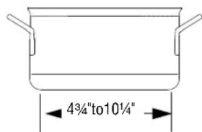 4¾"to10¼"