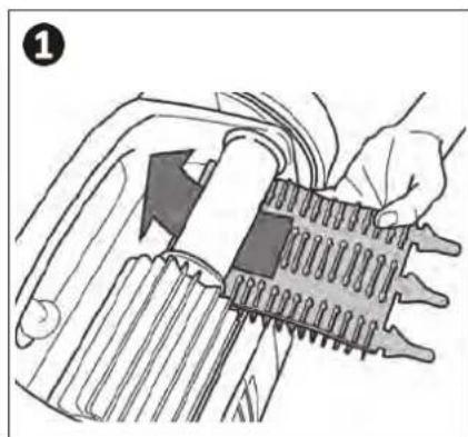ZODIAC Alpha RA 6300 iQ - Positionner les nouvelles brosses - 1
