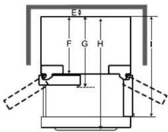LG LF26C6230V - Dimensions and Clearances - 12