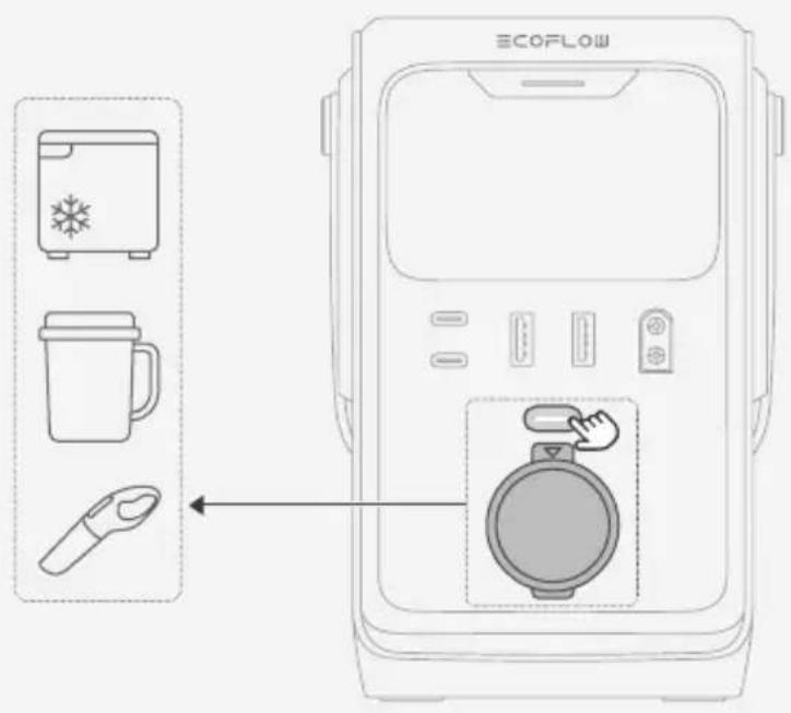 ECOFLOW TRAIL 300 DC - I 通过车充输出接口（仅限TRAIL 300 DC） - 1
