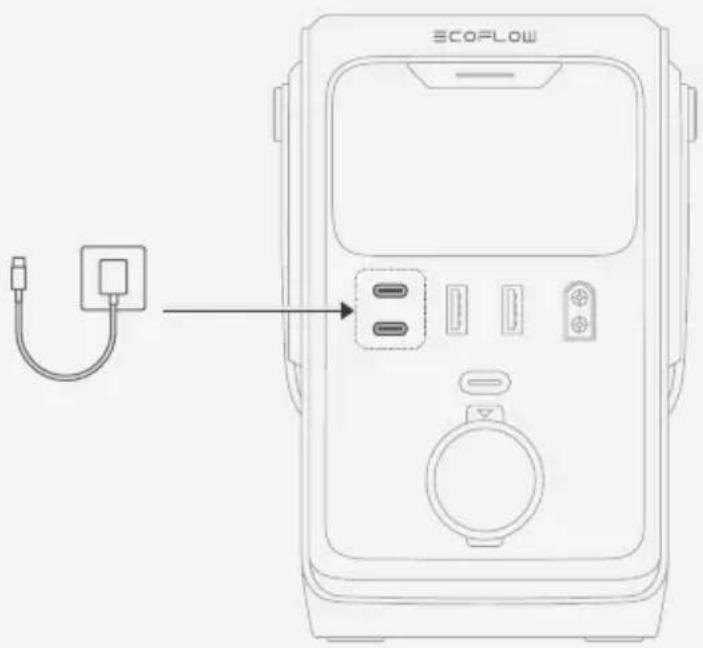 ECOFLOW TRAIL 300 DC - I Přes vstupní/výstupní port USB-C - 1