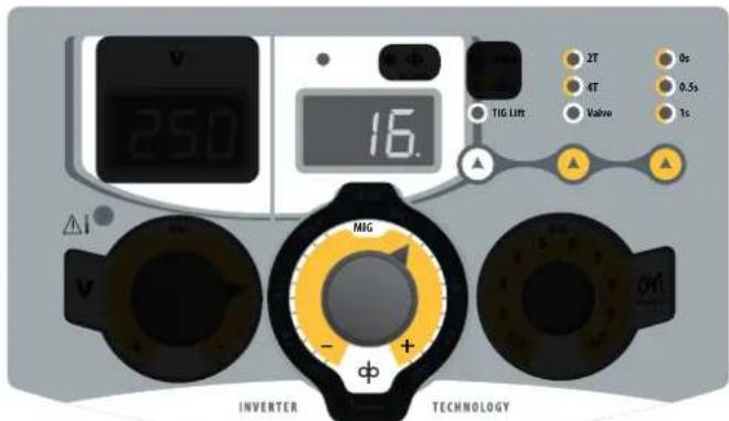 GYS WF 20 - Op de interface van de generator : - 2