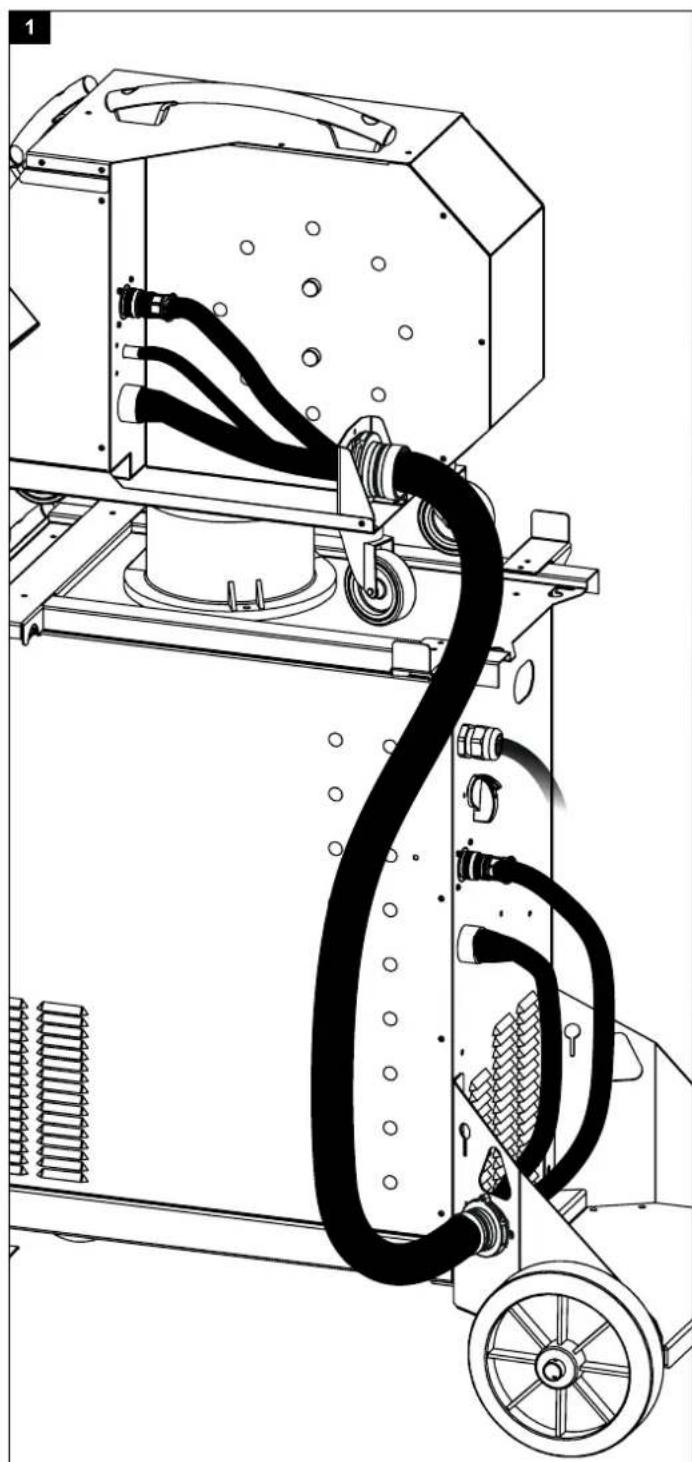 GYS WF 20 - BRANCHEMENT FAISCEAU (OPTION) / CONNECTING TO A POWER SOURCE (OPTIONAL) - 1