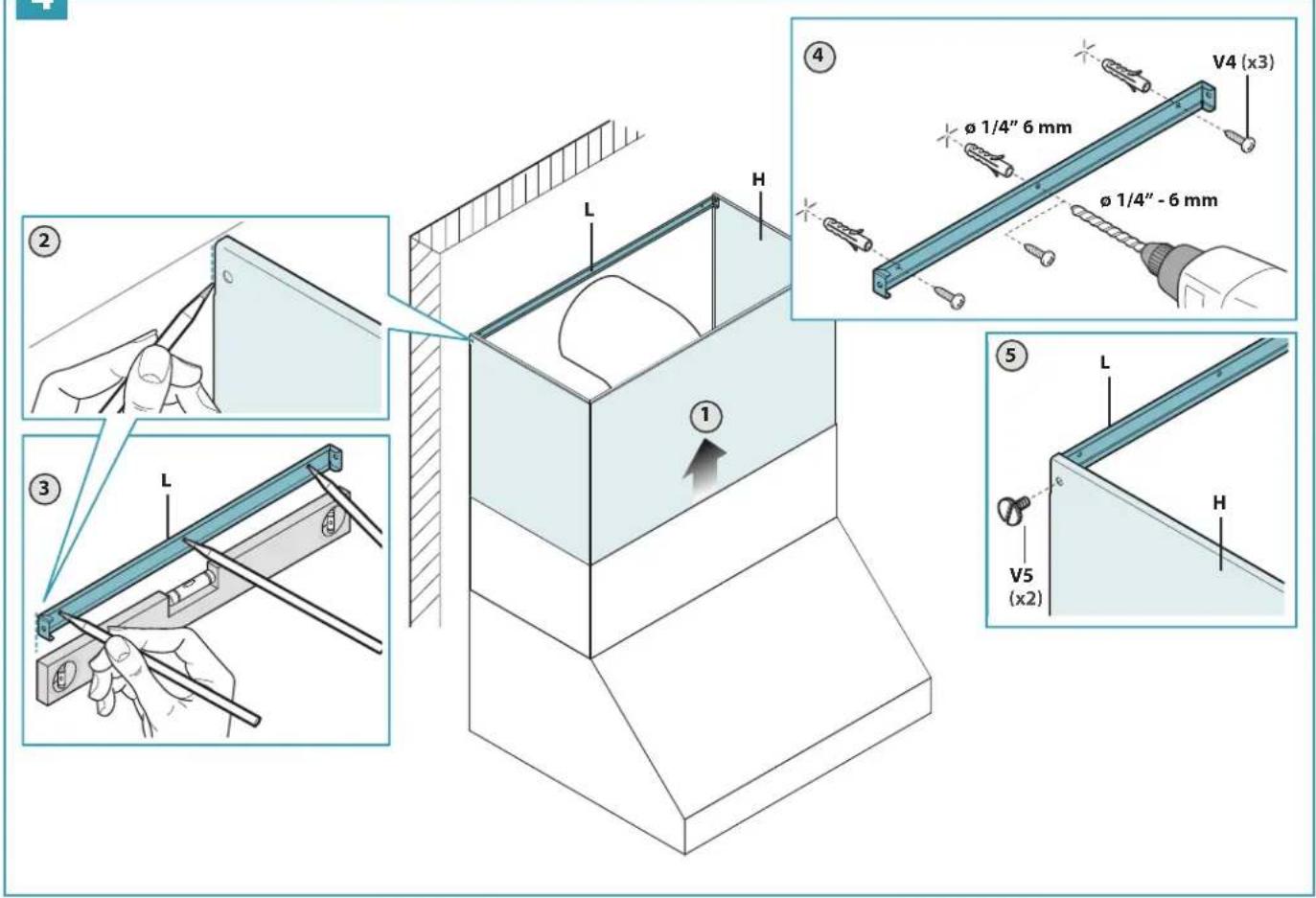 FALMEC Pyramid Outdoor - EN - Installation measurements - 6